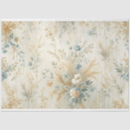 Seda Papel del tejido de la descomposición floral