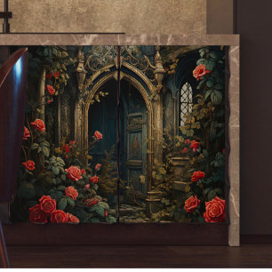 Seda Papel del tejido de la desunión del jardín secreto