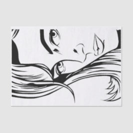 Seda Papel del tejido de la mujer del arte pop