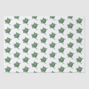 Seda Papel del tejido de la tortuga marina