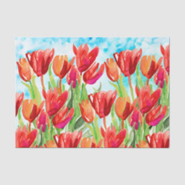 Seda Papel del tejido de los tulipanes de la primavera 