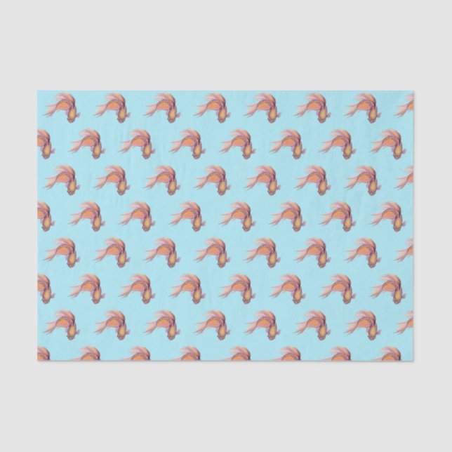 Seda Papel del tejido de pescado Betta (Anverso)