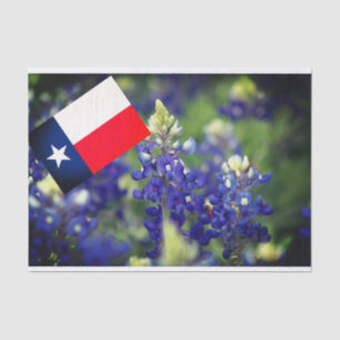 Seda Papel del tejido del Bluebonnet de Texas