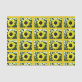 Seda Papel del tejido del girasol de verano