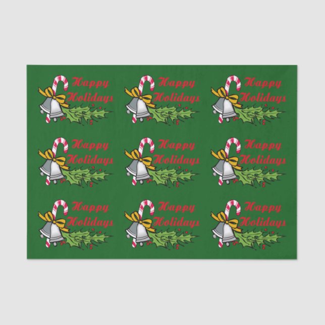 Seda Papel del tema de vacaciones felices (Anverso)