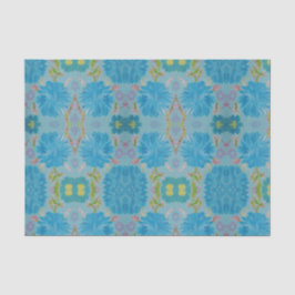 Seda Papel en el tejido de Bluebells en flor