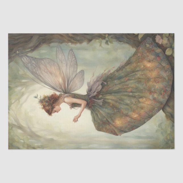 Seda Papel encantado de hadas otoñales 2 de descomposic (Anverso)