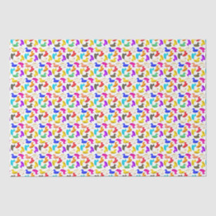 Seda Papel envuelto en pequeños y coloridos duques de g