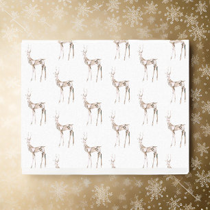 Seda Papel envuelto para Navidades de renos de cristal 