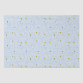 Seda Papel higiénico de Baby Shower azul para abejas