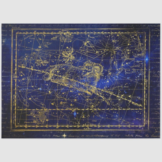 Seda papel higiénico de constelación de aria (Anverso)