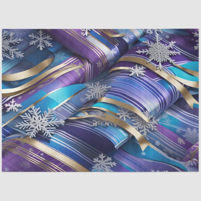 Seda papel higiénico de elegancia real de invierno (Anverso)