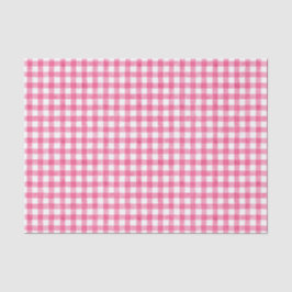 Seda Papel higiénico de Gingham de color rosa