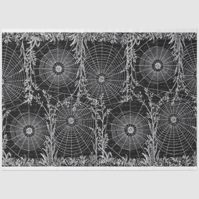 Seda Papel higiénico de Halloween para arañas antiguas (Anverso)