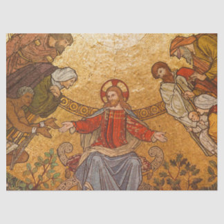 Seda papel higiénico de jesus de mosaico