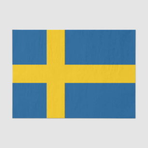 Seda Papel higiénico de la bandera sueca/decoración de 