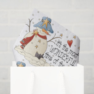 Seda Papel higiénico de la Navidad de los navidades Sno