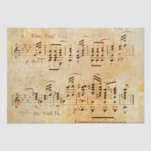 Seda papel higiénico de la partitura tradicional