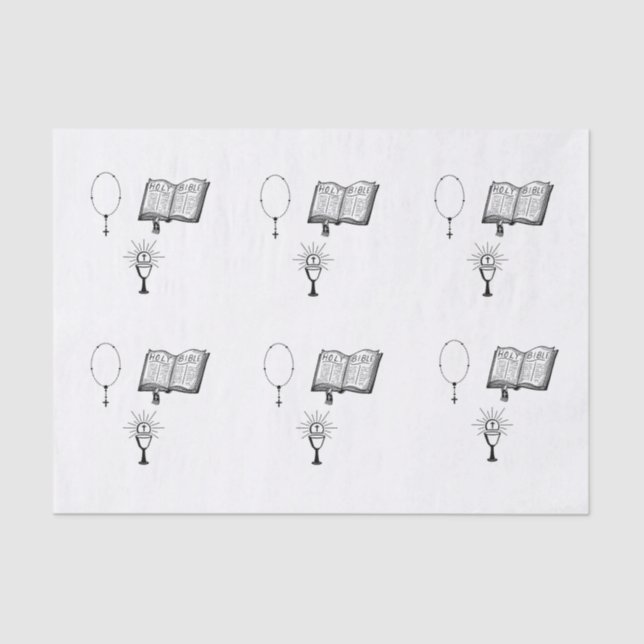 Seda Papel higiénico de la Santa Comunión (Anverso)