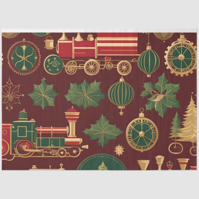 Seda papel higiénico de los navidades victorianos (Anverso)
