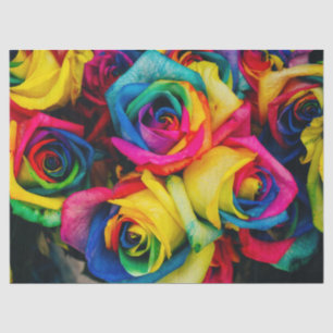 Seda papel higiénico de los rosas arcoiris
