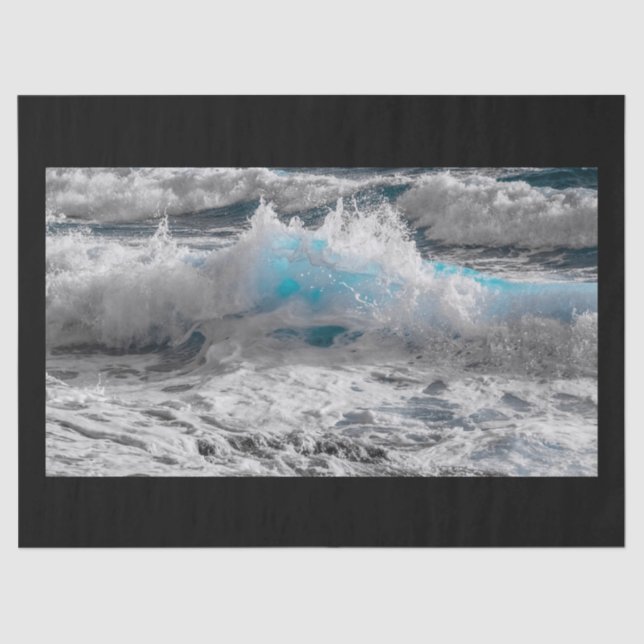 Seda papel higiénico de olas oceánicas (Anverso)