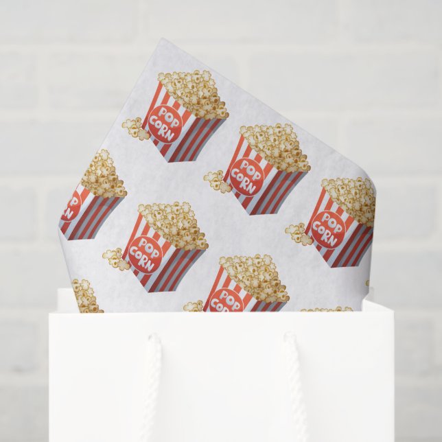 Seda Papel higiénico de palomitas de maíz con baldosas (Bolsa de regalo)