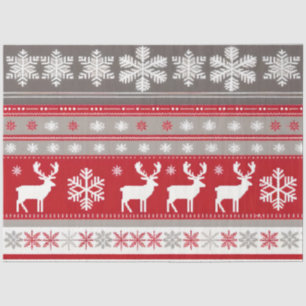 Seda Papel higiénico de patrón de suéter para navidades