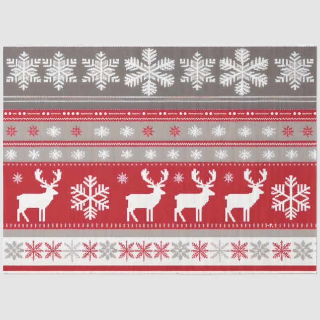 Seda Papel higiénico de patrón de suéter para navidades (Anverso)