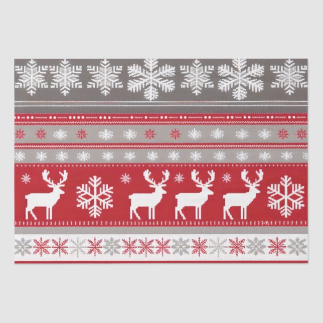 Seda Papel higiénico de patrón de suéter para navidades (Anverso)