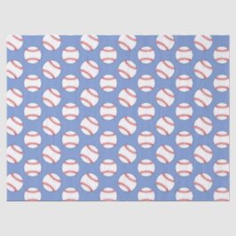 Seda Papel higiénico de patrón deportivo de béisbol azu