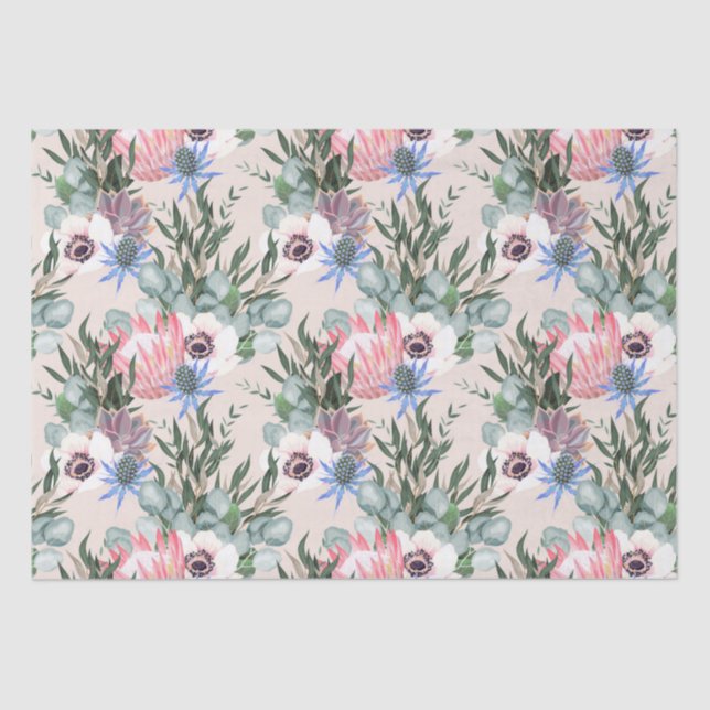 Seda Papel higiénico de patrón floral (Anverso)