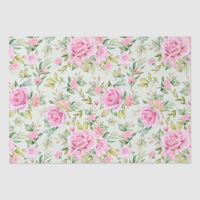 Seda Papel higiénico de patrón floral (Anverso)
