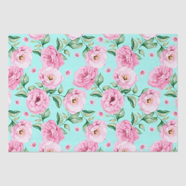 Seda Papel higiénico de patrón floral (Anverso)