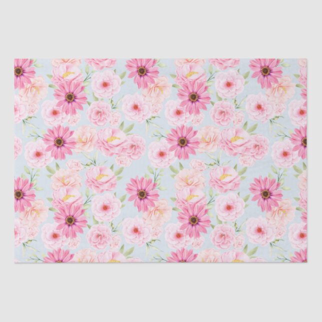 Seda Papel higiénico de patrón floral (Anverso)