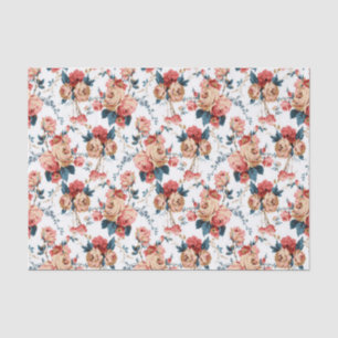 Seda Papel higiénico de patrón floral victoriano