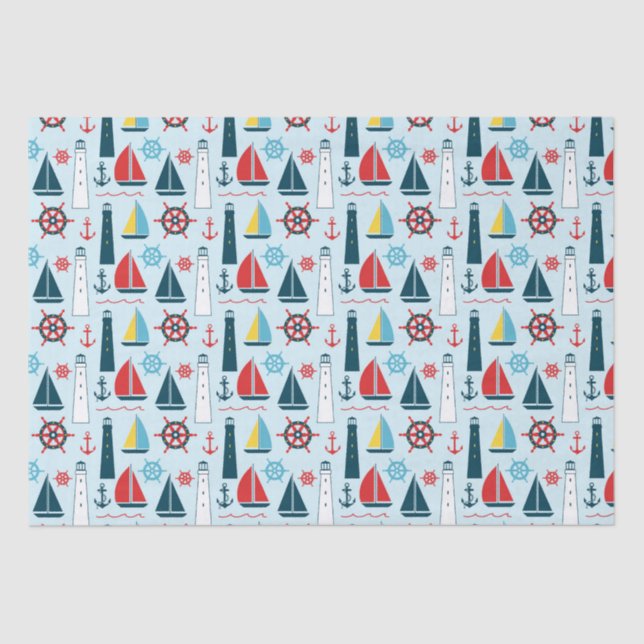 Seda Papel higiénico de patrón náutico (Anverso)