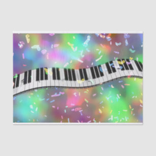 Seda papel higiénico de piano de arco iris