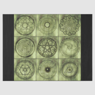 Seda papel higiénico de símbolos de alquimia
