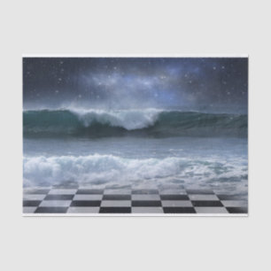 Seda papel higiénico de tablero de ajedrez de fantasía