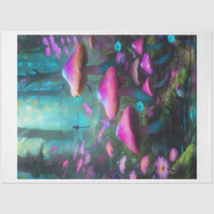 Seda Papel higiénico del bosque de la mosca del dragón