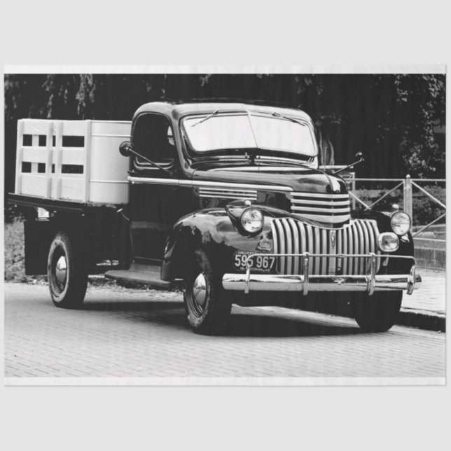 Seda papel higiénico del camión de reparto antiguo (Anverso)