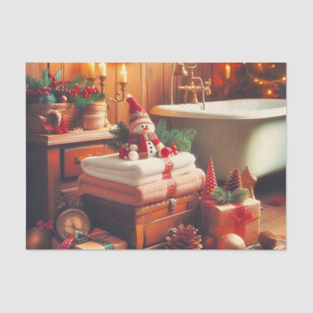 Seda Papel Higiénico para las Vacaciones de Navidad (Anverso)