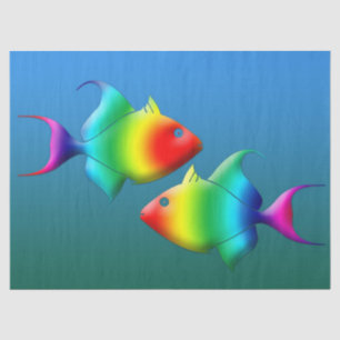 Seda papel higiénico para peces de arco iris