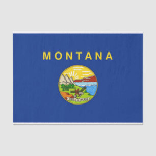 Seda Papel higiénico patriótico con bandera de Montana,