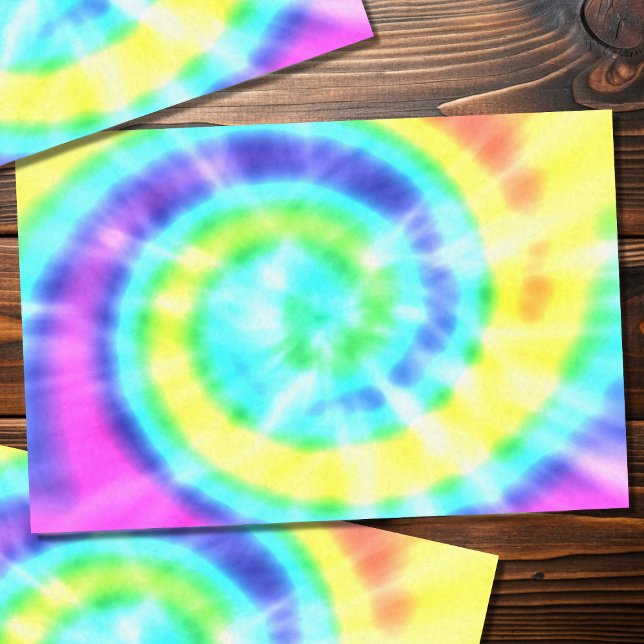 Seda Papel hippie colorido de tinta de arcoiris (trippy hippie tie dye tissue paper just for you)