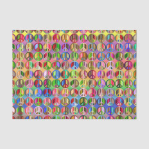 Seda Papel hippie tie-dye de la paz