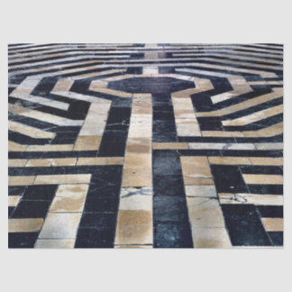 Seda papel laberíntico de tejido de piso