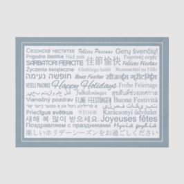 Seda Papel multilingüe de papel higiénico "Happy Holida