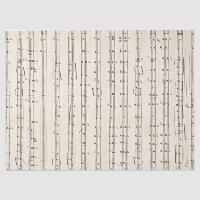 Seda Papel musical de hoja de cosecha para desconchamie (Anverso)